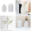 Silicone Vase Molds Leaf Shape Flower Container Moulds Unique Jewelry Jars Molds Silicone Texture for Hand-Making Crafts