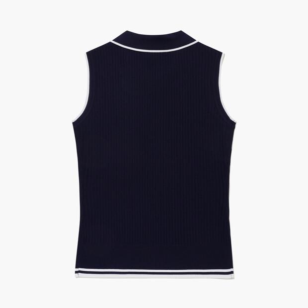 LECOQ GOLF Women'S Dry Ribbed Sleeveless Sweater _Navy Gr222Lkp52