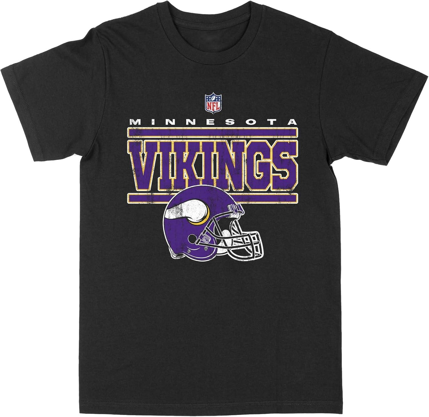 Philcos Мужская Мужская Футболка NFL Minnesota Vikings Футболка(1) XXXXXL чёрный