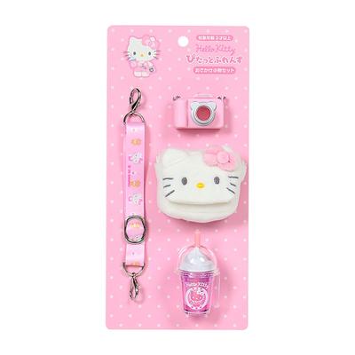 Sanrio Dışarı çıkma aksesuar seti Hello Kitty Polyester ABS reçinesi Önerilen yaş 3 yaş ve üzeri 411779 (SANRIO) (Pitatto Arkadaşlar) /