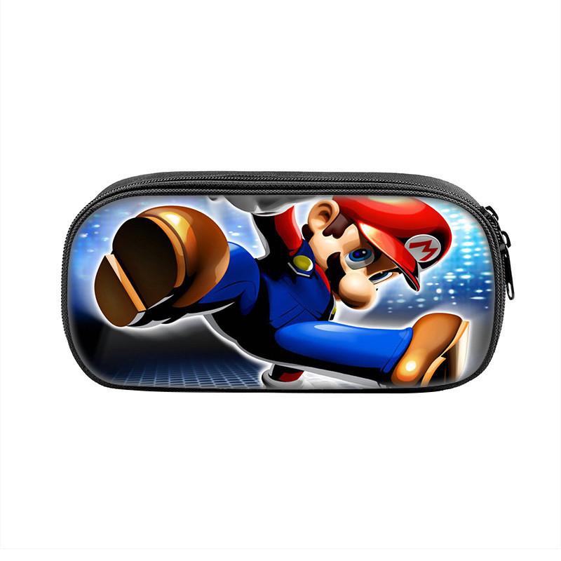 Super Mario Bros Pencil Case With Nylon Material For Students And Kids