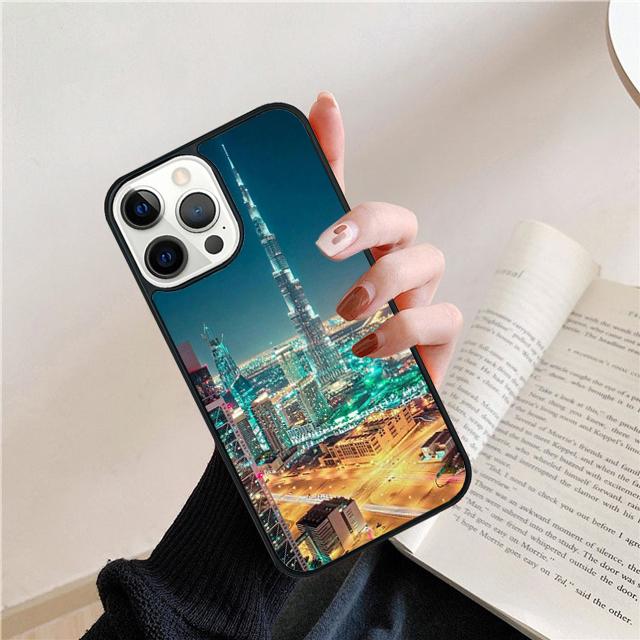

Чехол для iPhone 17 Air 15 16 14 13 12 Pro Max 11 Pro Max Plus с изображением башни Бурдж-Халифа, Дубай, Чехол Coque iPhone 15