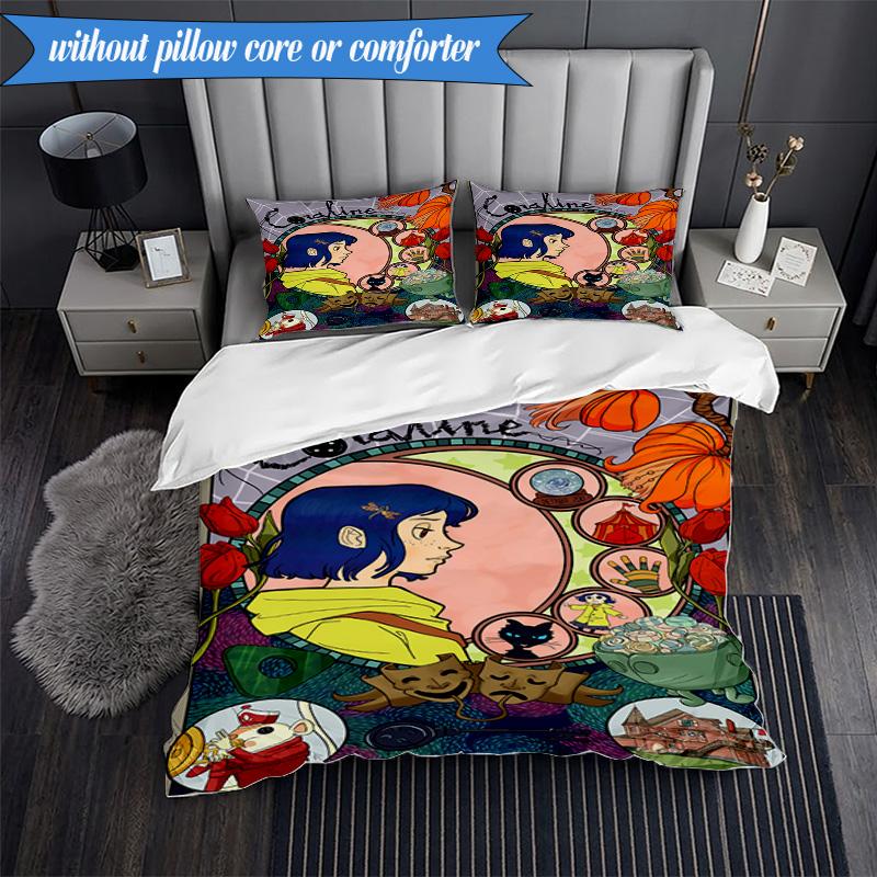 Fantasy In horror mother 3pcs K-pop music group Bedding set,Ideal for Bedroom, Dormitory,Including Duvet Cover And 2pcs Pillowcases,Fan gifts