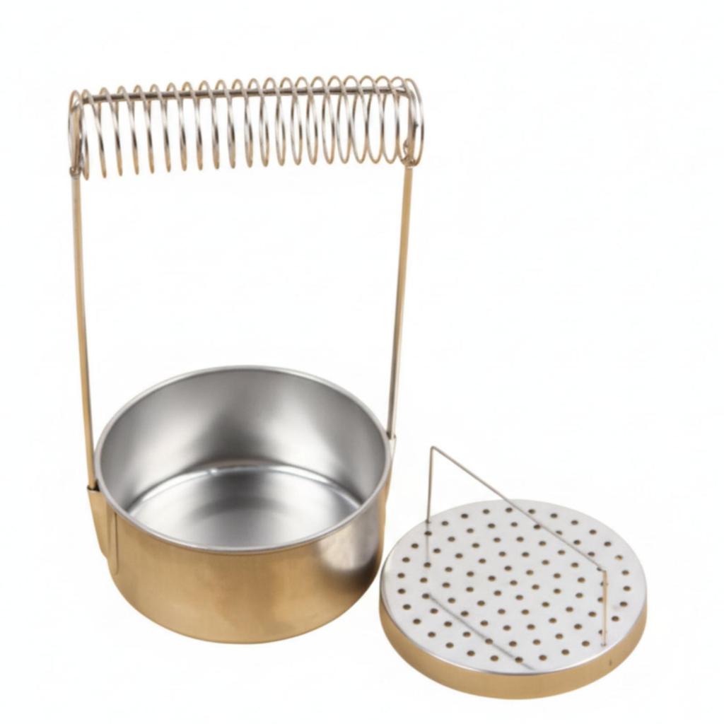 Brush Washer with Perforated Strainer Insert Compact for Oil Painters