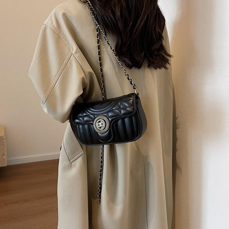 2024 New Bags Women's Bags Trendy Fashion Shoulder Bags Diamond Versatile Crossbody Bags Chain Bags High-end