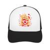 Sweet Valentine Bear Love Pair Mesh Baseball Cap Casual Hat Outdoor  For Womens Unisex FeUnisex