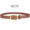 Pin Buckle Belt for Women, Versatile Belt for European and American Skirts, Simple Accessory Belt Belt