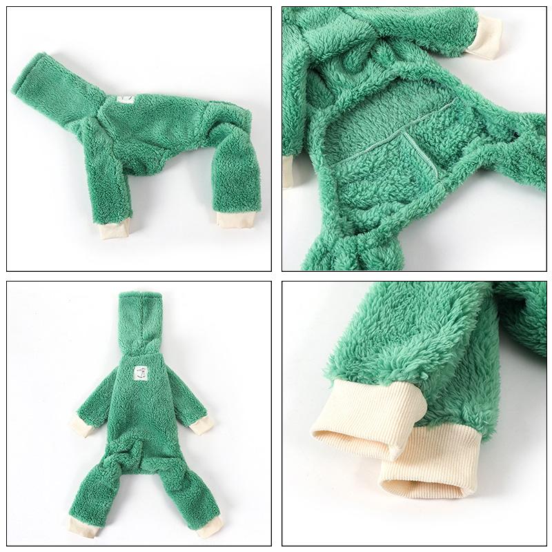 High Neck Dog Pajamas Winter Onesies Puppy Clothes High Neck Warm Italian Greyhound Clothes Whippet/Mexican Hairless/Maltese