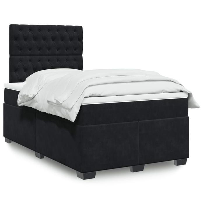 Maison Exclusive - Lattenrost mit schwarzer Matratze 120x190 cm Samt
