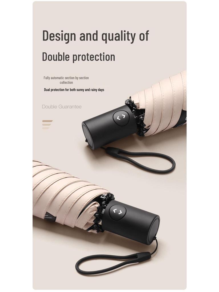 220g Ultralight Japan Mini Pencil Automatic Umbrella: Anti-Rebound, Retractable, Ideal for Rain or Shine.