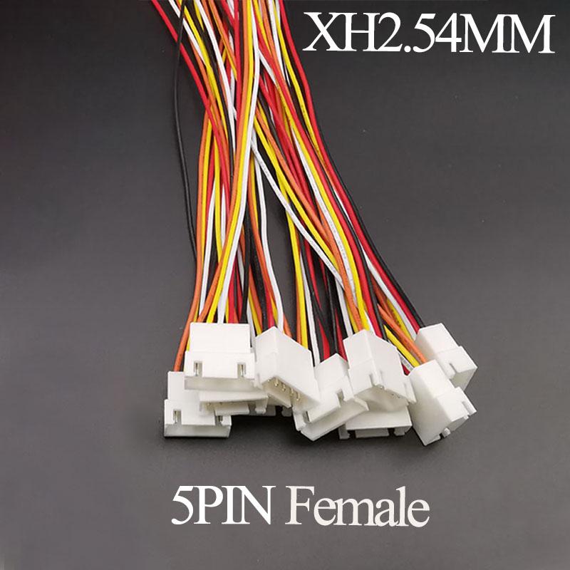 10PCS Micro JST XH 2.54 2P 3P 4P 5P 6PIN Male Female Plug Connector 2.54mm Pitch With Wire Cable Battery Charging Cable