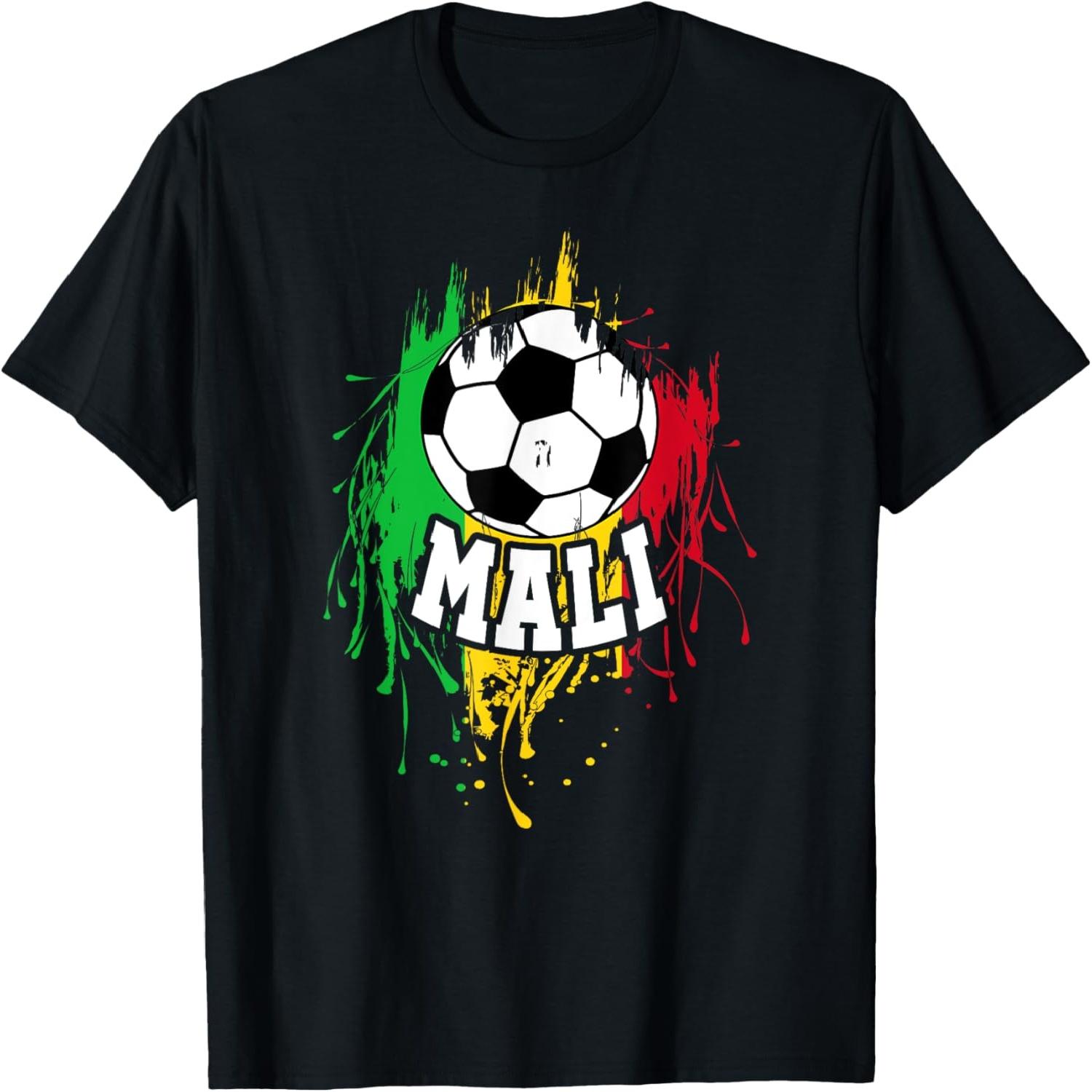 Mali Soccer Malinese Football Malian Futbol T-Shirt S разноцветный