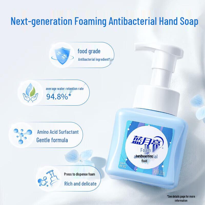 Blue Moon Foaming Antibacterial Hand Soap, Amber Cedarwood 3-Pack