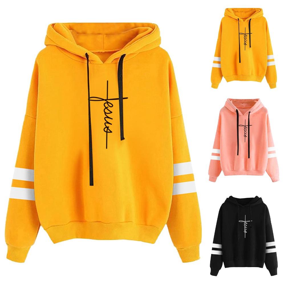 2025 Europe, America, spring, autumn and winter new women's sweater printed hooded