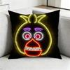 Five Nights AtFreddys FnafF Pillow Case Square DoubleSided Sofa Cushion Cover Bedroom Bedside Pillow Gift