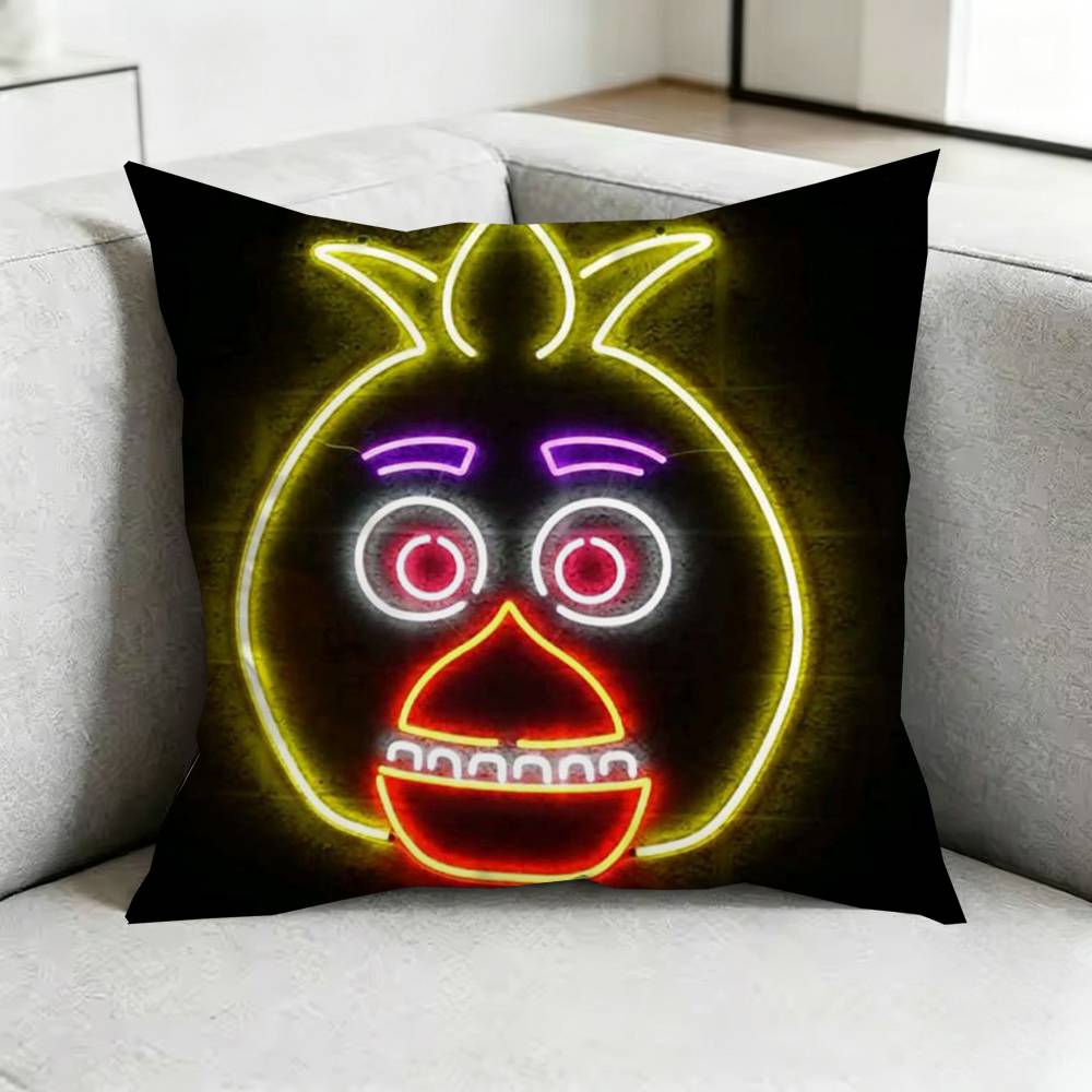 Five Nights AtFreddys FnafF Pillow Case Square DoubleSided Sofa Cushion Cover Bedroom Bedside Pillow Gift