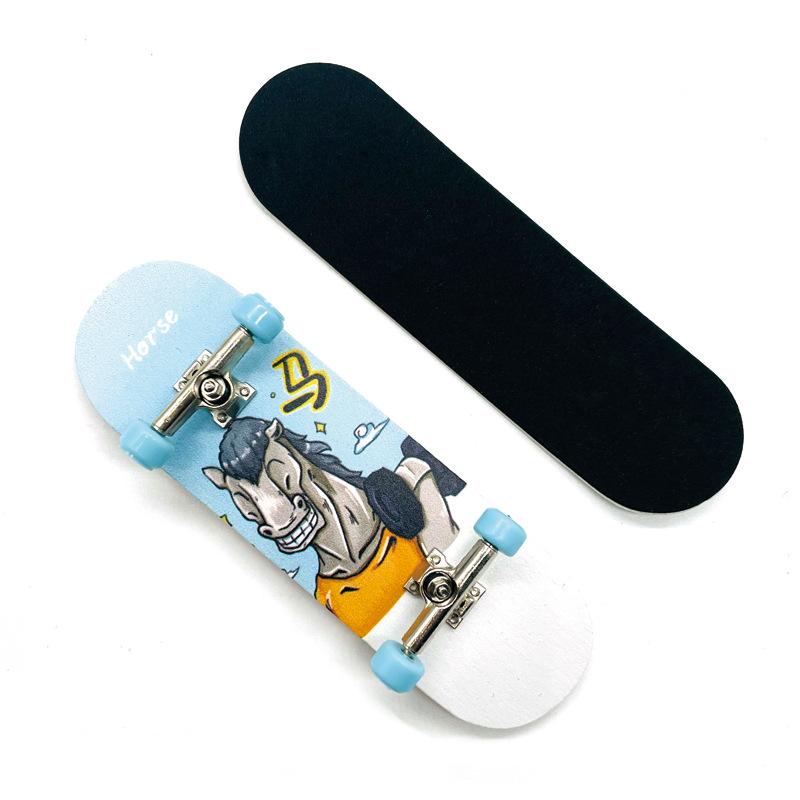 Boys Mini Zodiac Finger Skateboard Fingerboard Novelty Toys Hobbies Anti Stress Sensory Toys Childrens Gifts H07