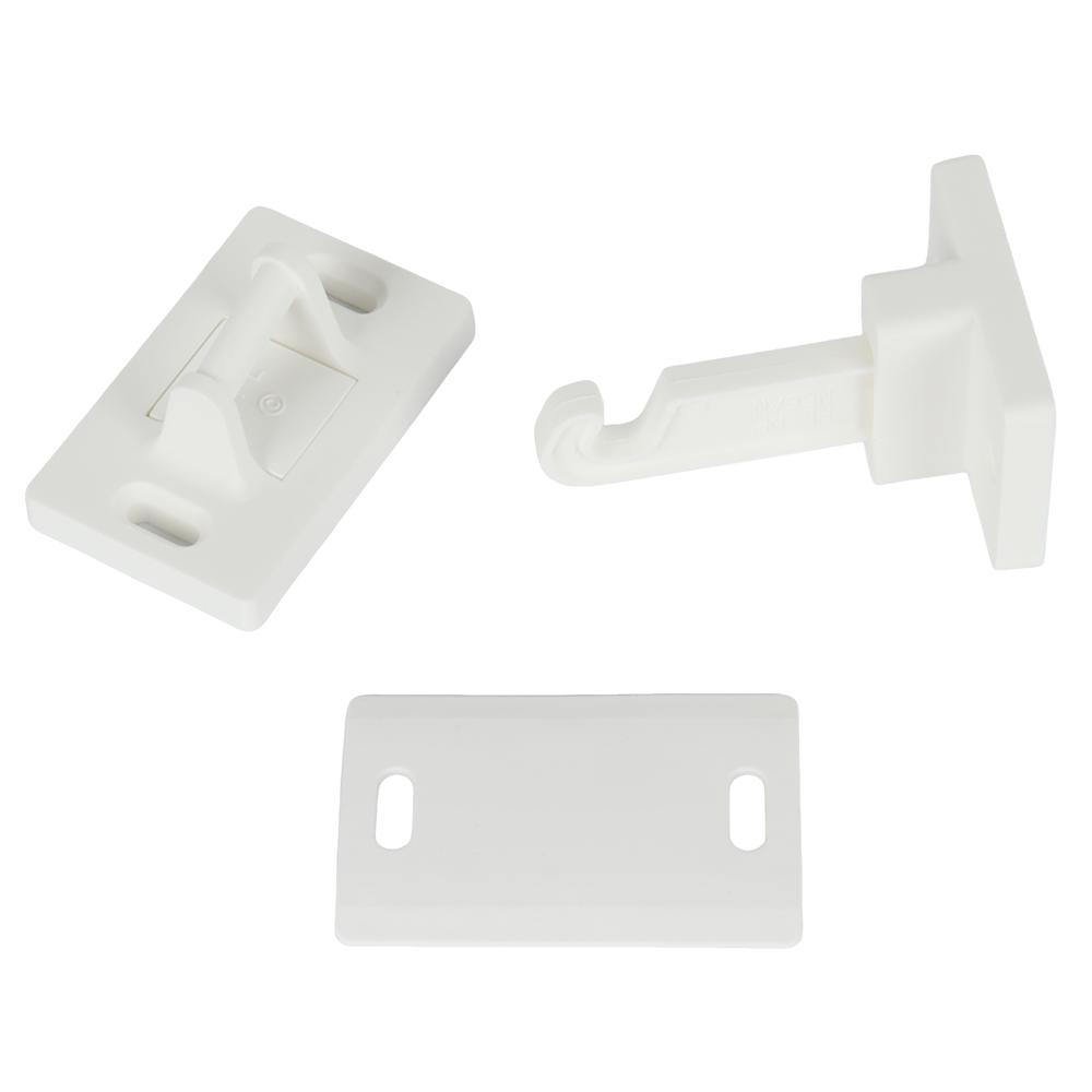 Door Stoppers Catches Limiter Nylon Suitable For Caravans Easy Installation Enhanced Improved Safety Door Retainer White