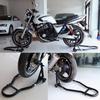 New Model Heavy Duty Motorcycle Front & Rear Wheel Paddock Stand with Free Shipping