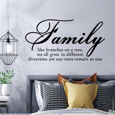 Zitat Wandaufkleber Abnehmbar Wasserdicht 45*30cm Kunst Schwarz Decals Dekor Familie Zuhause Büro PVC Mode Neu Einzigartig
