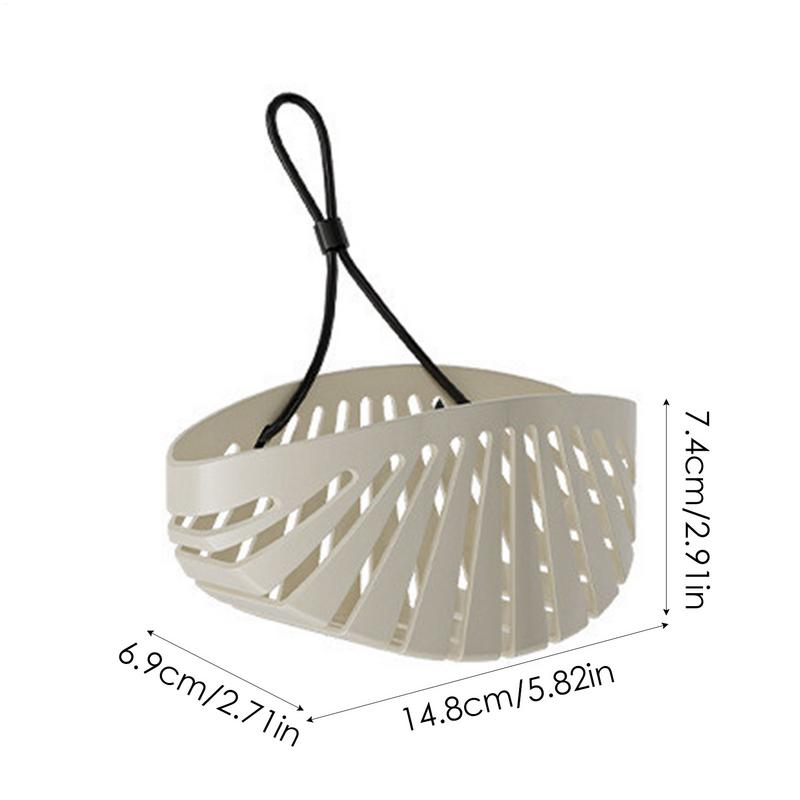 

Держатель для губки для раковины Корзина для раковины для губок в форме ракушки Полка для кухонной раковины с ремешком для мыла Губка для слива