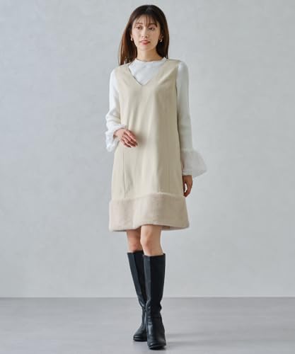 [Mishmash] Fur-lined Jumper Skirt/MM447419