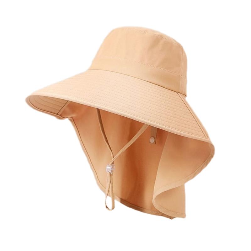 Unisex Fisherman Hat Neck Flap Bucket Hat For Girls Versatile Fashion Neck Flap Hat Bucket Hat Multiple Color