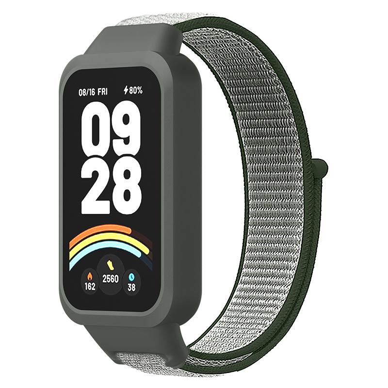 Nailono kilpinė apyrankė For For Xiaomi Band 9 Active/Redmi Band 3 išmaniajai laikrodžiui Sportinė minkšta apyrankė riešui For For Xiaomi Band 9 Active