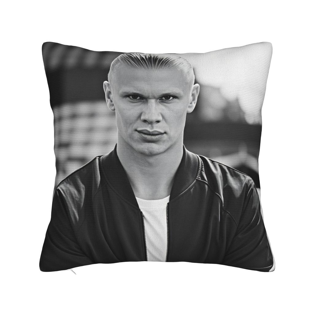 Footall The Haaland Pillow Case Comfy Pillow Cover Funny Pillowcases For Chair Sofa Home Decor