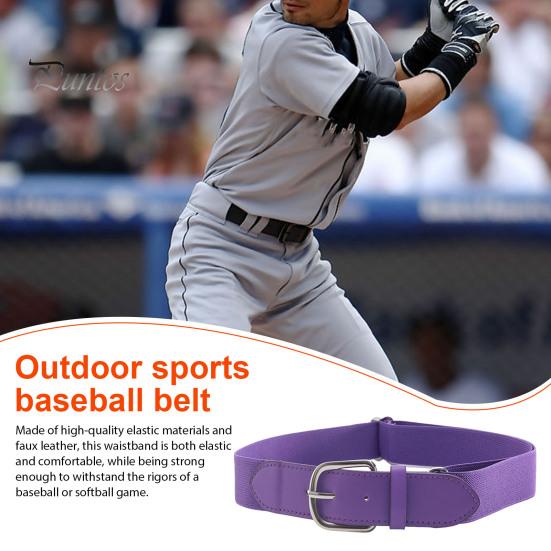 Baseball-Gürtel mit verstellbaren Löchern, elastisches Design, für Jugendliche und Erwachsene, bequemer Stretch-Gurt, Kunstledergürtel, Sport-Accessoire