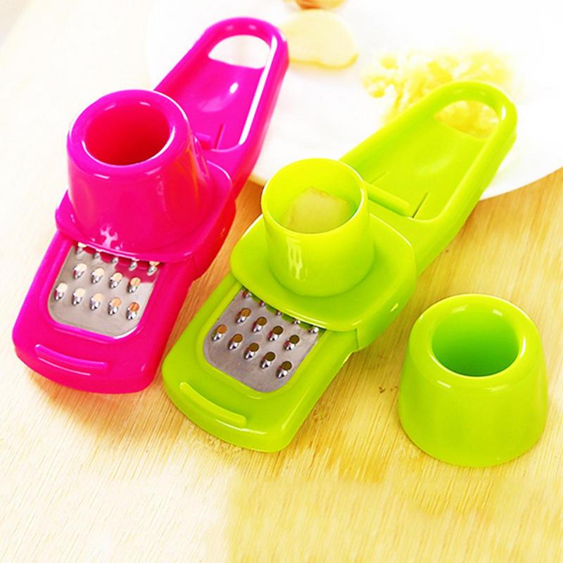 Small Grater Food Grade Garlic Cutter Stainless Steel Small Ginger Grater Tool Kitchen Gadgets Hand Twist Garlic Tool for Sauces