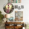 12 Inch Diameter Glass Wall Clock That Positively Enhances Your Daily Environment