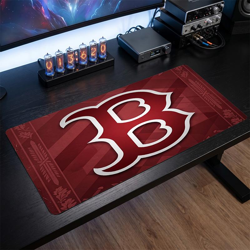 Boston Red Sox Muster Mauspade Anti?Rutschfeste Gummi-Schreibtischunterlage Für Gaming Arbeiten Desktop-Dekoration