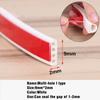 New 6M Silicone Rubber Weather Strip I/E/D Type Seal Strip for Doors Windows Self Adhesive Anti Collision Soundproof Waterproof