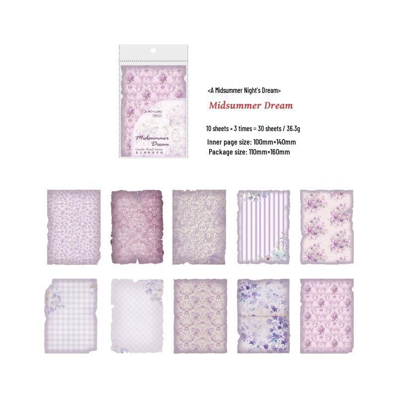 

Набор бумаги с градиентом в стиле ретро Momo для DIY фона для журнала - Серия «Нежный ветер» (8 дизайнов)