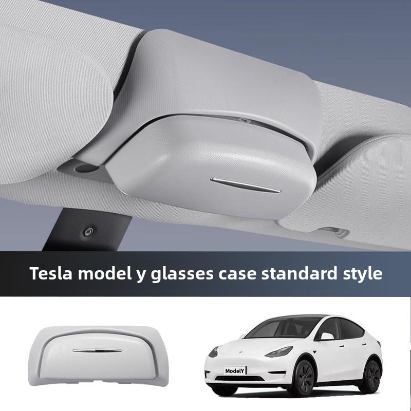 Car Glasses Box for Tesla Model 3 Y And 3+ Original Design Sunglass Sun Visor Clip Card Storage Modely New Model3+ Highland 2025