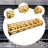 Compact Bamboo Glass Organizer Tray with 12 Holes for Serving Glasses, Ideal Parties And Hotels.