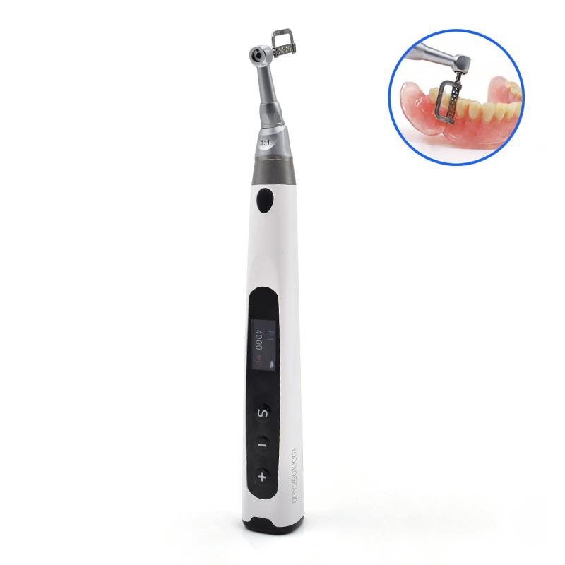 Dental High Frequency Electric Orthodontics Prophy Motor Low Speed 1:1 Interproximal Stripping Reciprocating with IPR System EU Plug белый