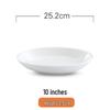 Large Round White Ceramic Steaming Fish and Dinner Plate