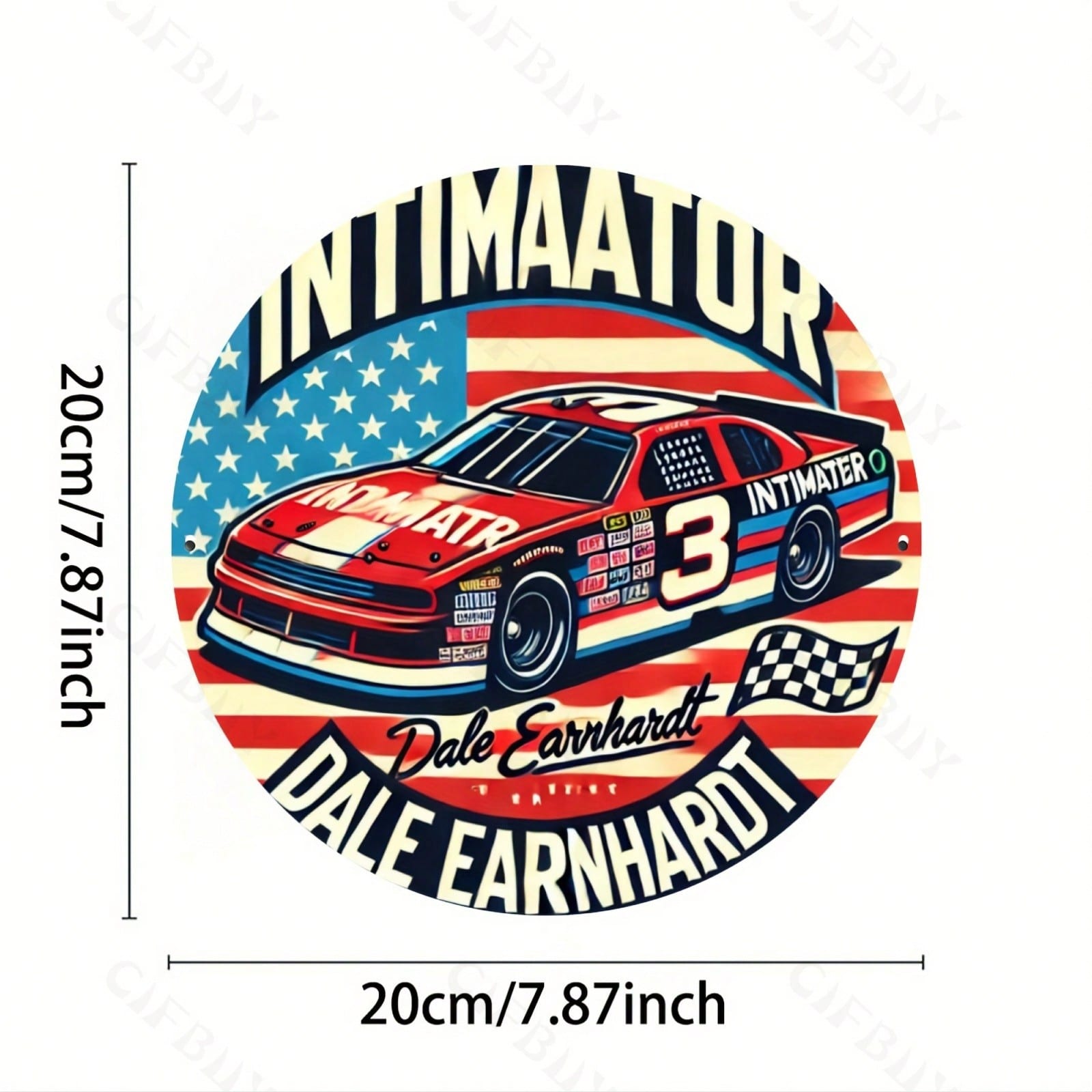 

Racing Metal Wall Art Vintage Sign Home Decor Reusable Aluminum