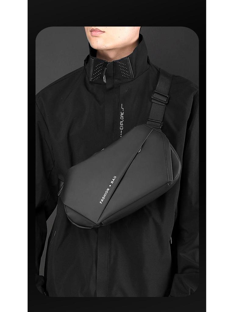 Leder Herren Crossbody Brusttasche im Hongkong-Stil