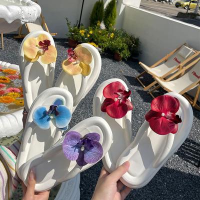 Hausschuhe für Damen, Geeignet für drinnen und draußen, Rutschfest, Dicke Sohle, Ästhetische Sandalen, Geeignet für Damen-Outdoorbekleidung