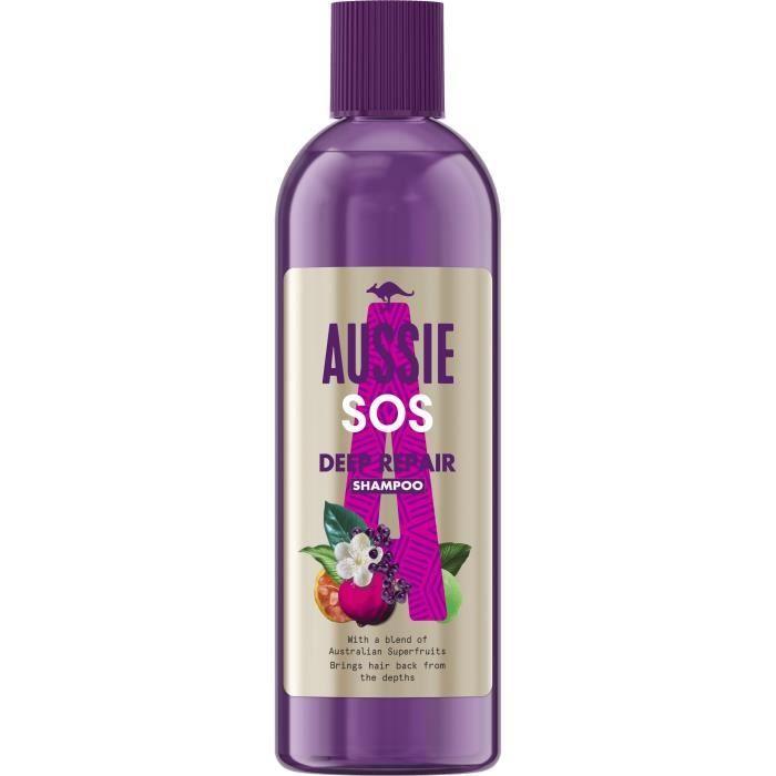 Shampoing SOS Deep Repair Aussie Cheveux abîmés 290 ml