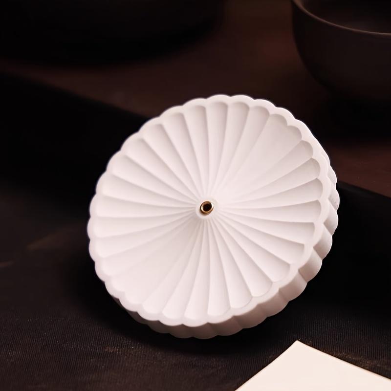 Creative Incense Stick Holder, Petal Plaster Incense Holder Ornament,Zen Sandalwood Incense Holder, Household Incense Stick Base