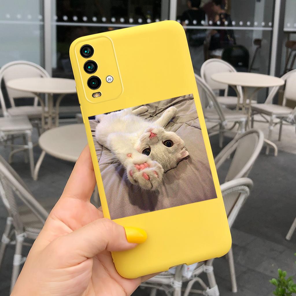 Cute Cat Case For Xiaomi Redmi 9T Phone Case on Redmi 9T Soft Silicone Back Covers For Xiaomi Redmi 9T 9 T Coque Fashion Bumper