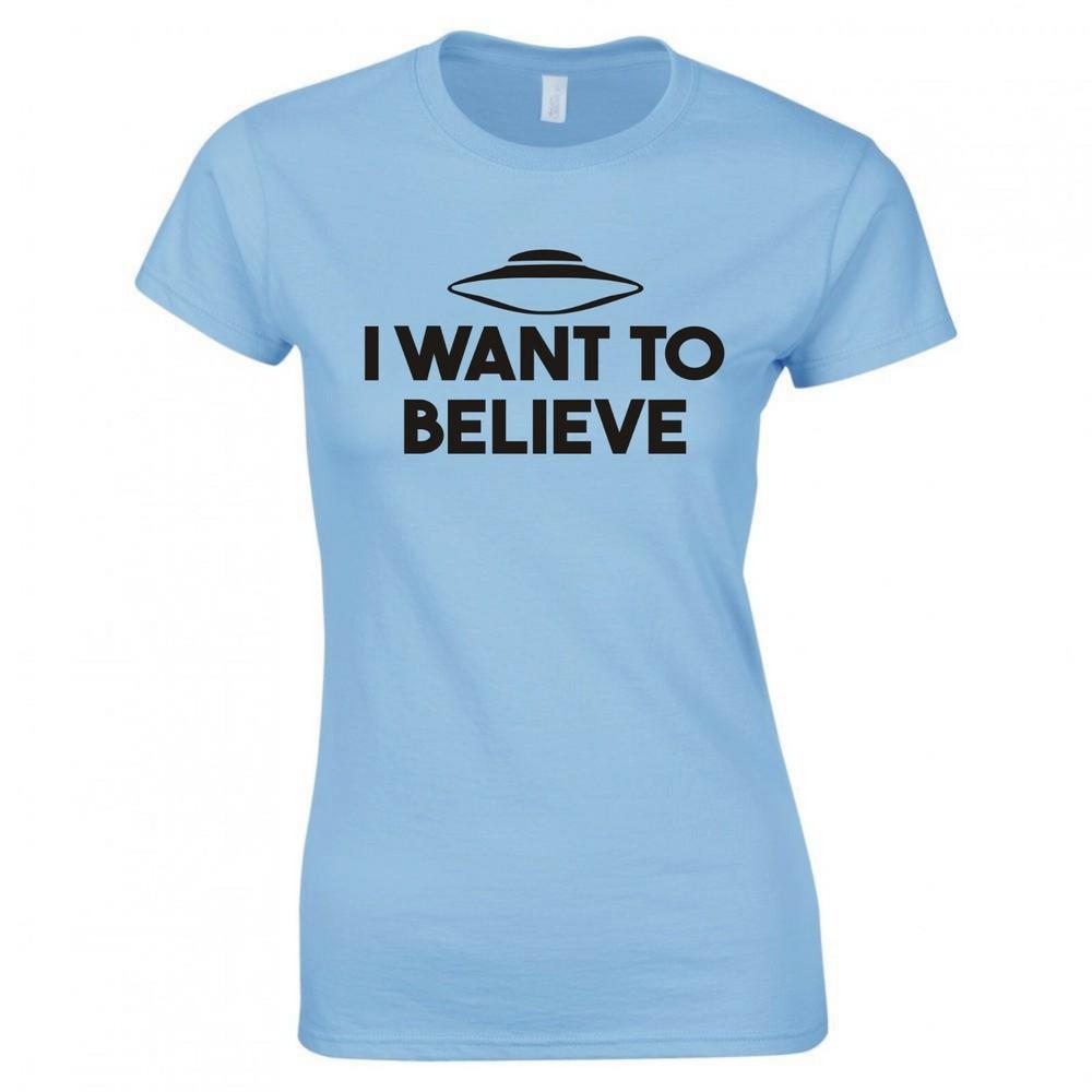 Inspired By The XFiles I Want To Believe Skinny Fit TShirt S