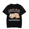 Funny Lazy Sloth Men's T-shirts Lazy Is A Very Strong Word Graphic Tee Shirt Men Short Sleeve Tshirt Top Vintage Hip Hop T Shirt#Color
