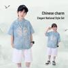 Boys' Summer Hanfu Short-Sleeve Two-Piece Set