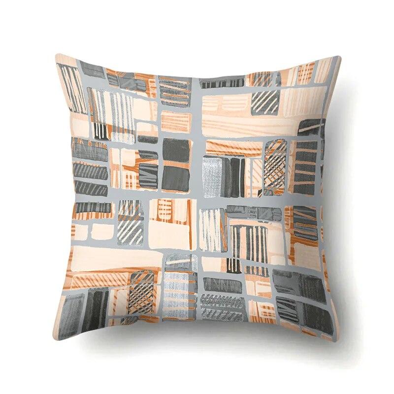 Geometric Graffiti Pillow Cover Cartoon Pattern  Lumbar  Sofa    Cushion
