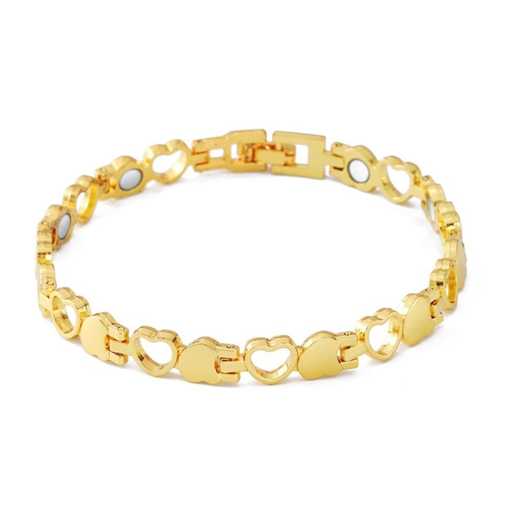 Heart Shape Health Magnetic Bracelet Anti Radiation Women Girls Bangle  Fashion Jewelry